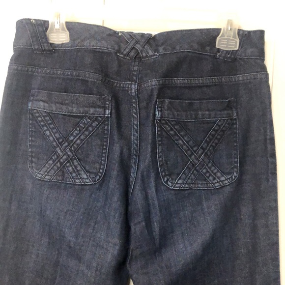 Massimmo premium wide leg denim dark wash jeans - Picture 6 of 11